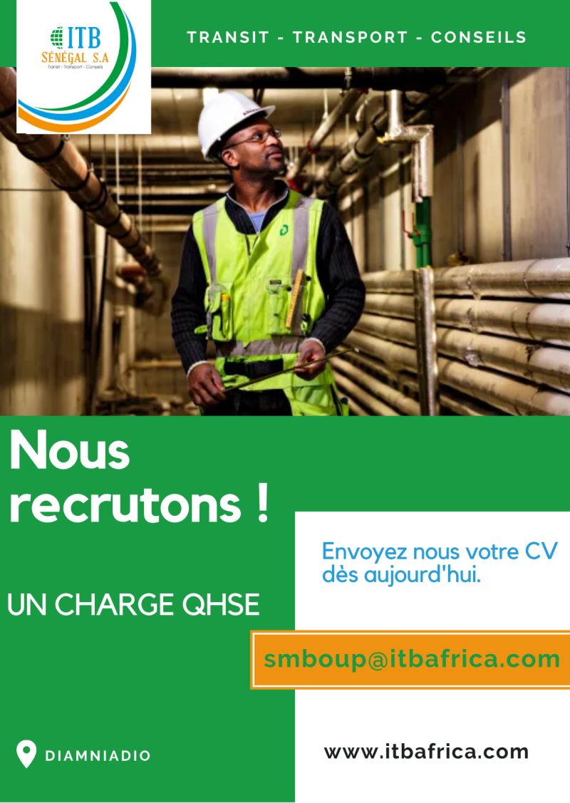 Nous recrutons une charge QHSE