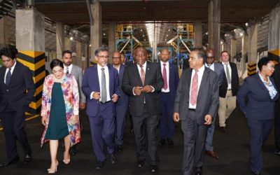 Port de Durban : le président Cyril Ramaphosa inaugure un terminal ferroviaire multimodal