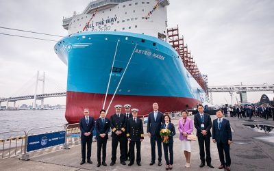 Maersk baptise le deuxième navire de sa grande flotte propulsée au méthanol « Astrid Mærsk »