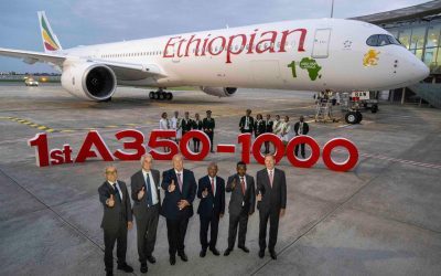 Le 1er Airbus A350-1000 d’Afrique dévoilé par Ethiopian Airlines