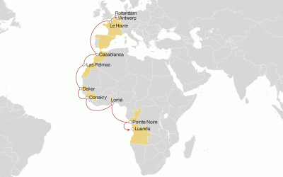 MSC lance un nouveau service direct avec une meilleure connectivité vers l’Angola, le Congo et la RDC